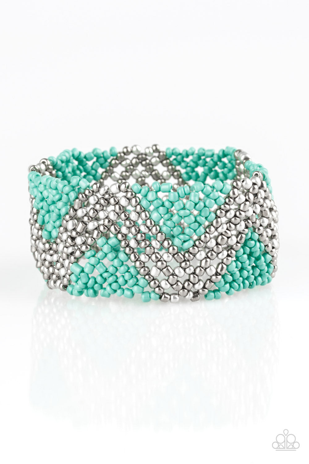 Paparazzi Desert Loom - Blue Bracelet 