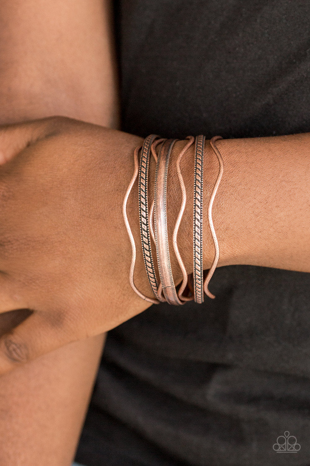 Paparazzi Zesty Zimbabwe - Copper Bracelet 