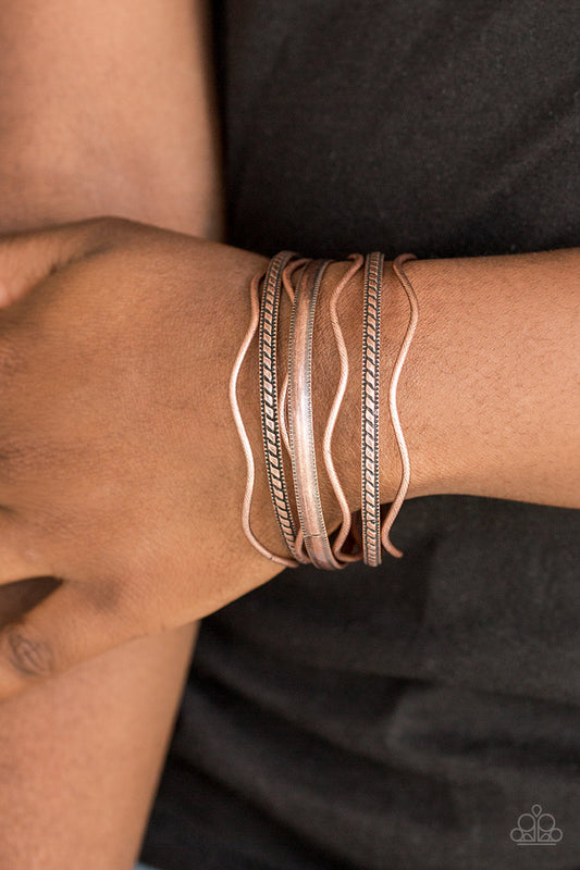 Paparazzi Zesty Zimbabwe - Copper Bracelet 