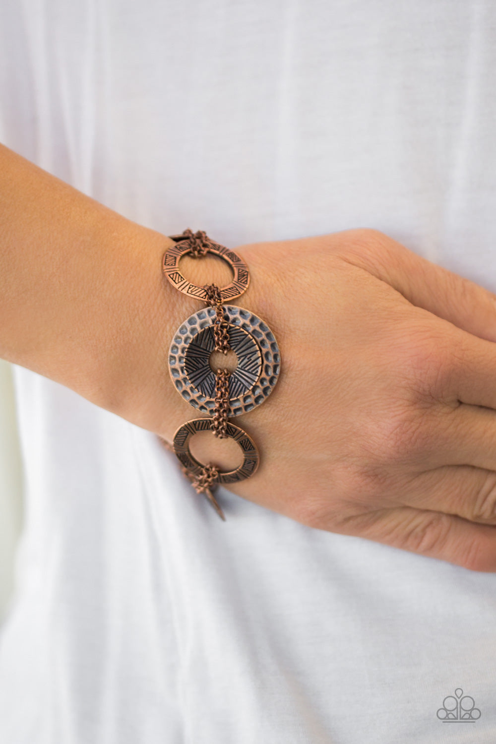 Paparazzi Way Wild - Copper Bracelet 