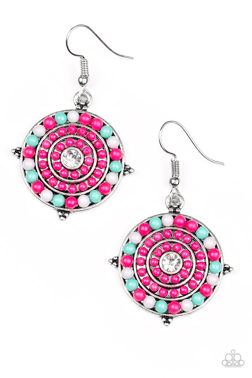 Caribbean Cruzin - Pink Earrings 