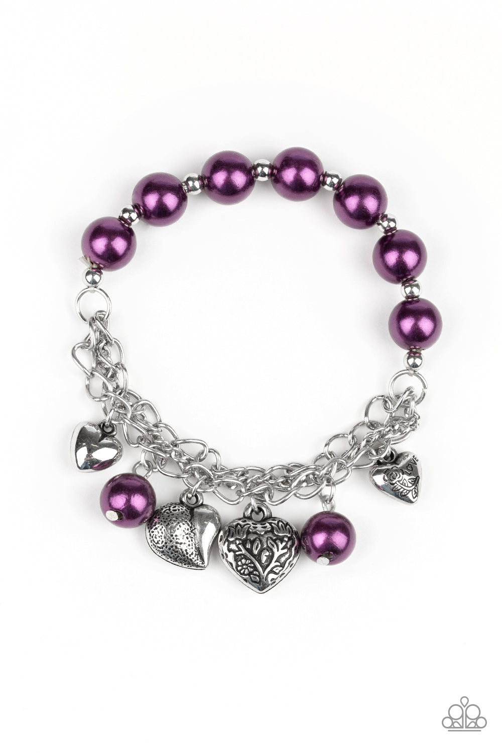 Paparazzi More Amour - Purple Bracelet 