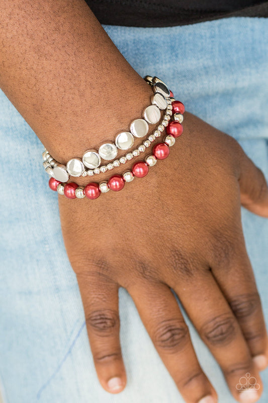 Girly Girl Glamour - Red Bracelet