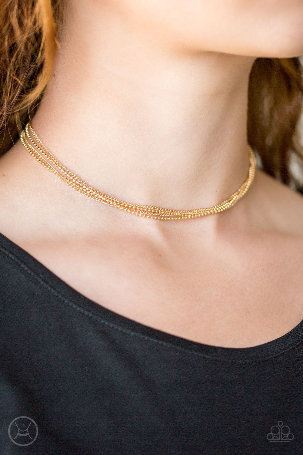 Paparazzi If You Dare - Gold Choker 