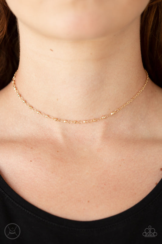 Take A Risk - Gold Choker 