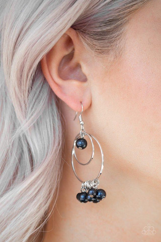 Paparazzi New York Attraction - Blue Earrings