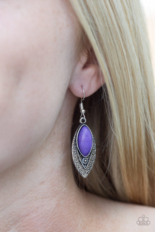 Desert Garden - Purple Earrings