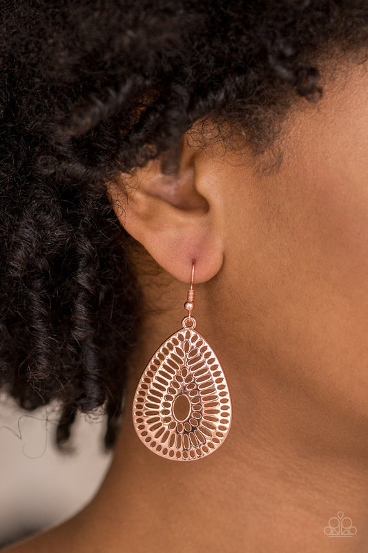 You Look GRATE! - Copper Earrings