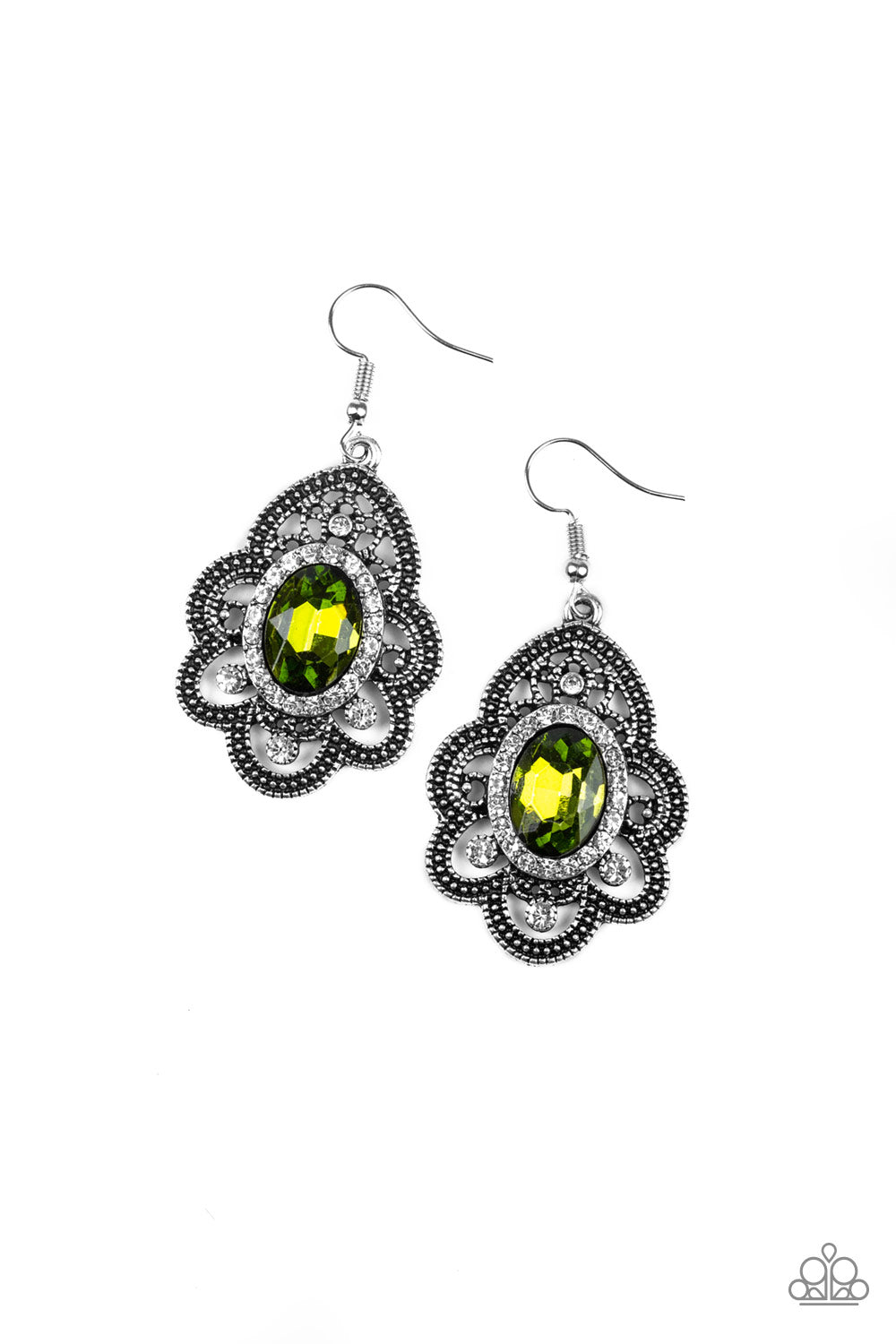 Reign Supreme - Green Earrings 