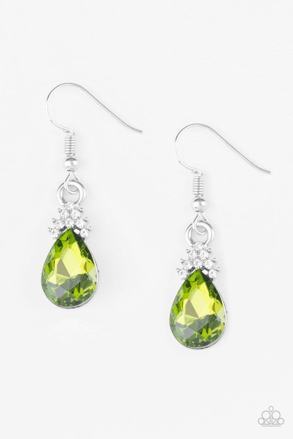 5th Avenue Fireworks - Green Earrings 