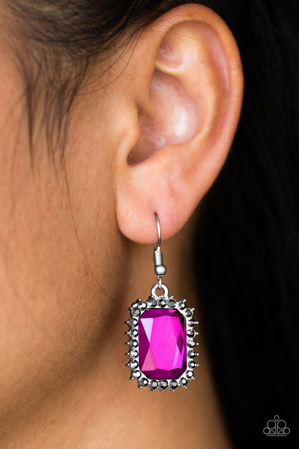 Downtown Dapper - Pink Earrings