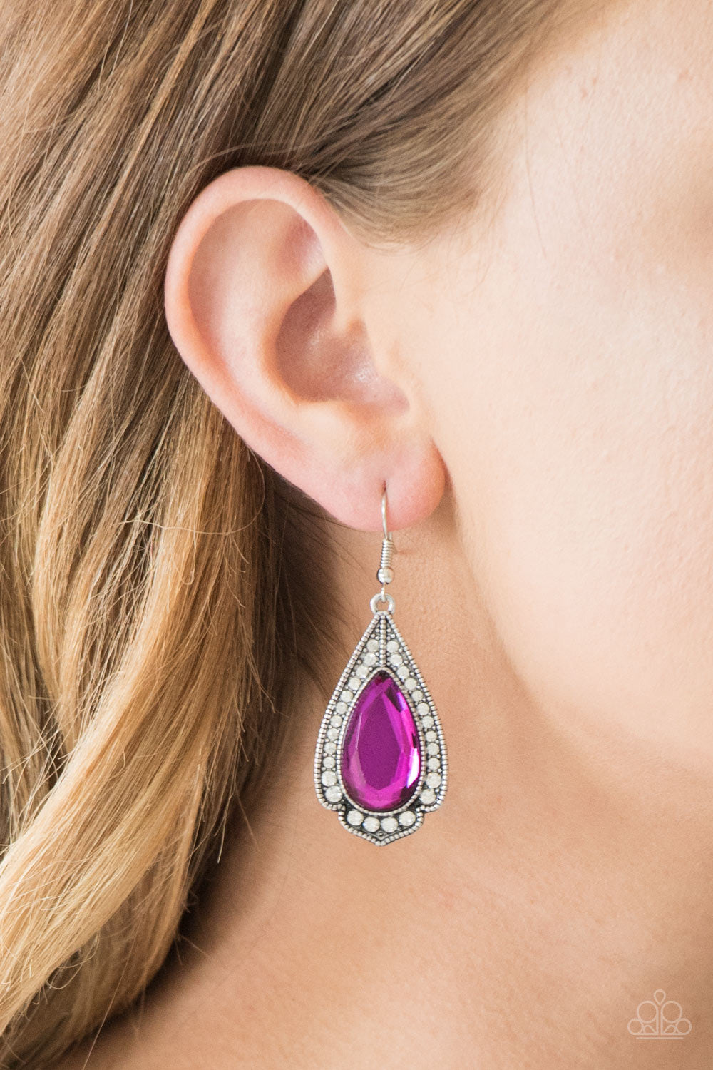 Paparazzi Superstar Stardom - Pink Earrings 