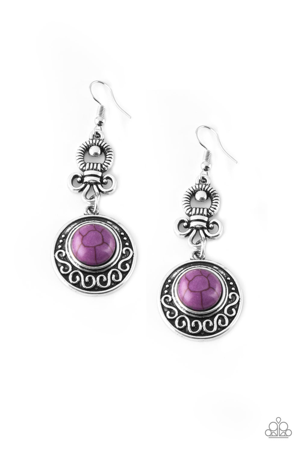 Southern Serenity - Purple Earrings 