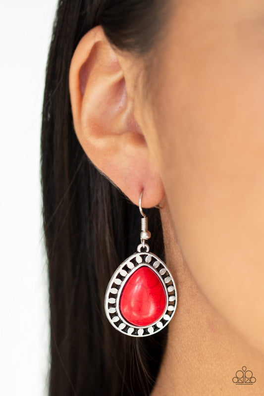 Sahara Serenity - Red Earring