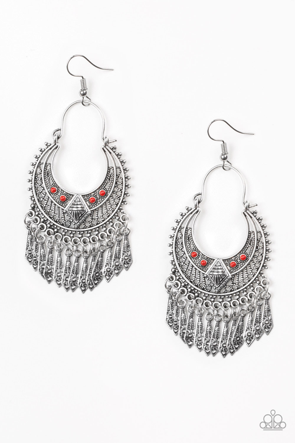 Walk On The Wildside - Red Earrings 