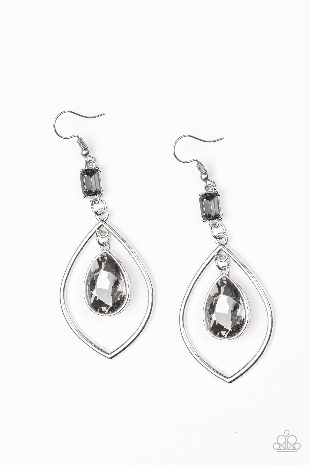 Paparazzi Priceless - Silver Earrings