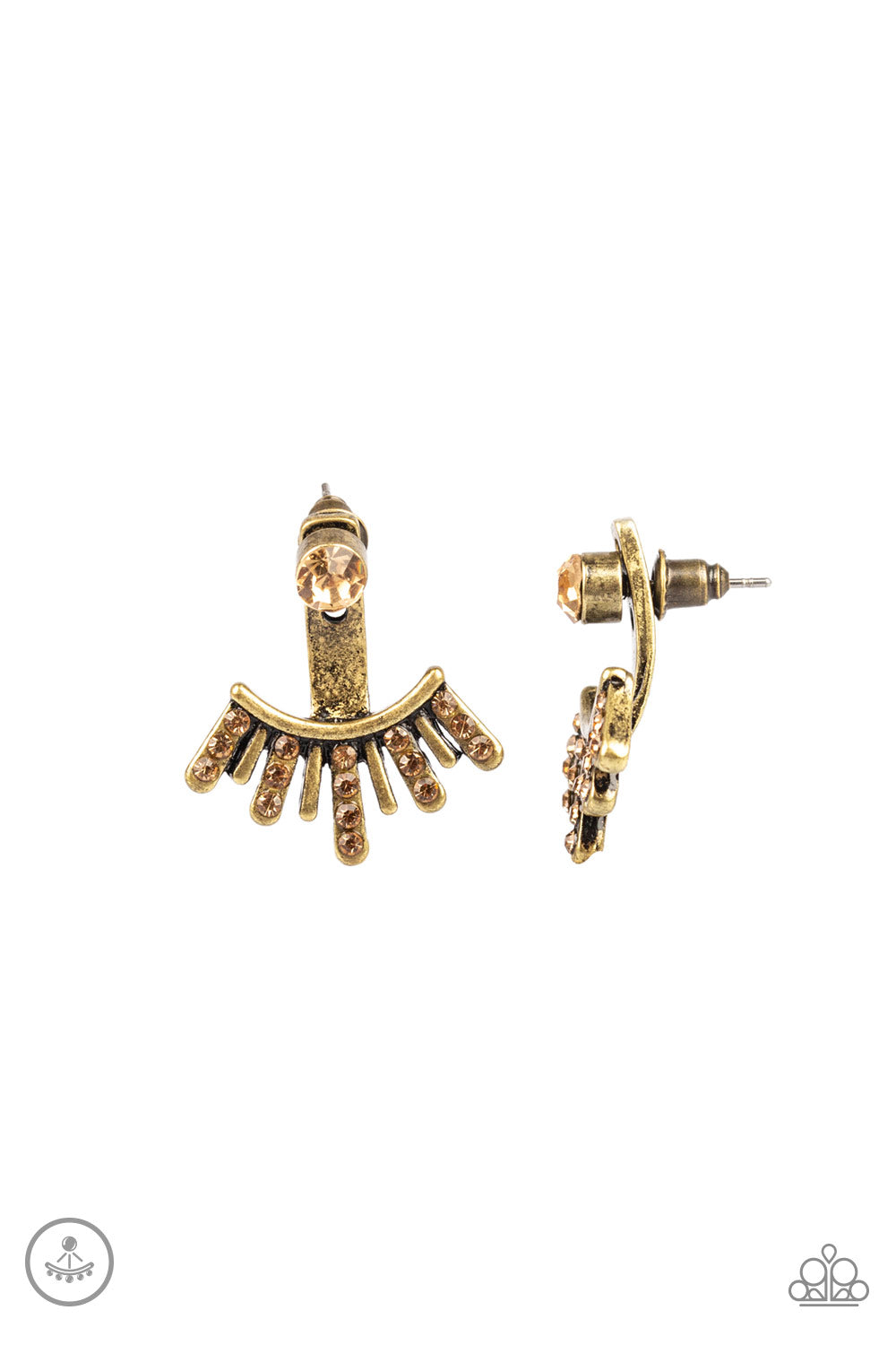 Diva Dynamite - Brass Post Earrings