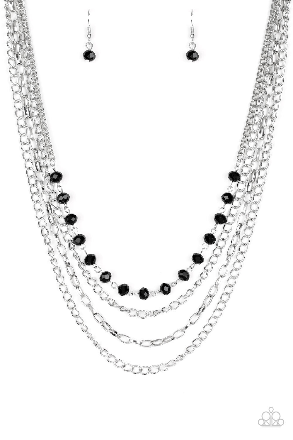 Paparazzi Extravagant Elegance - Black Necklace 