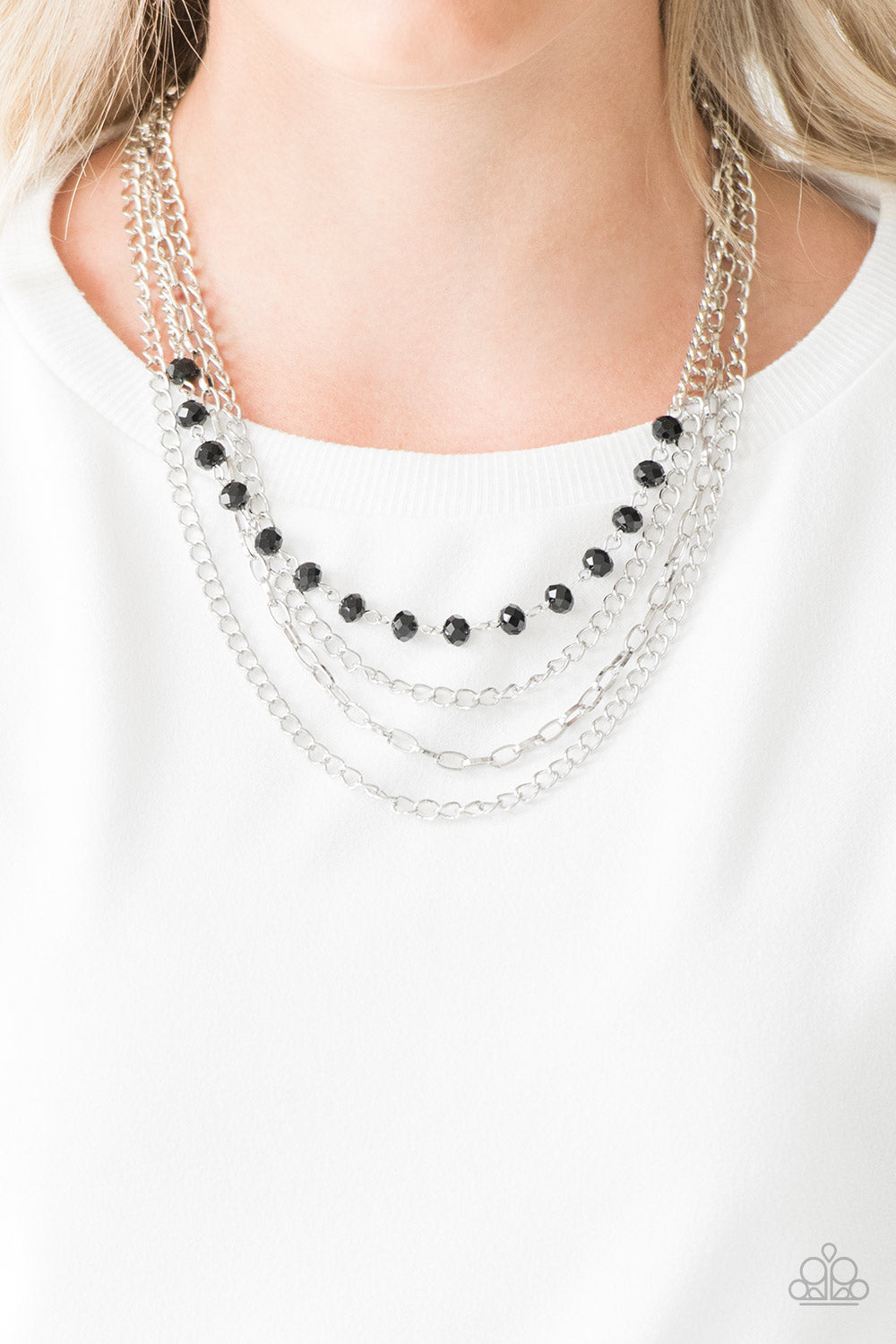 Paparazzi Extravagant Elegance - Black Necklace 