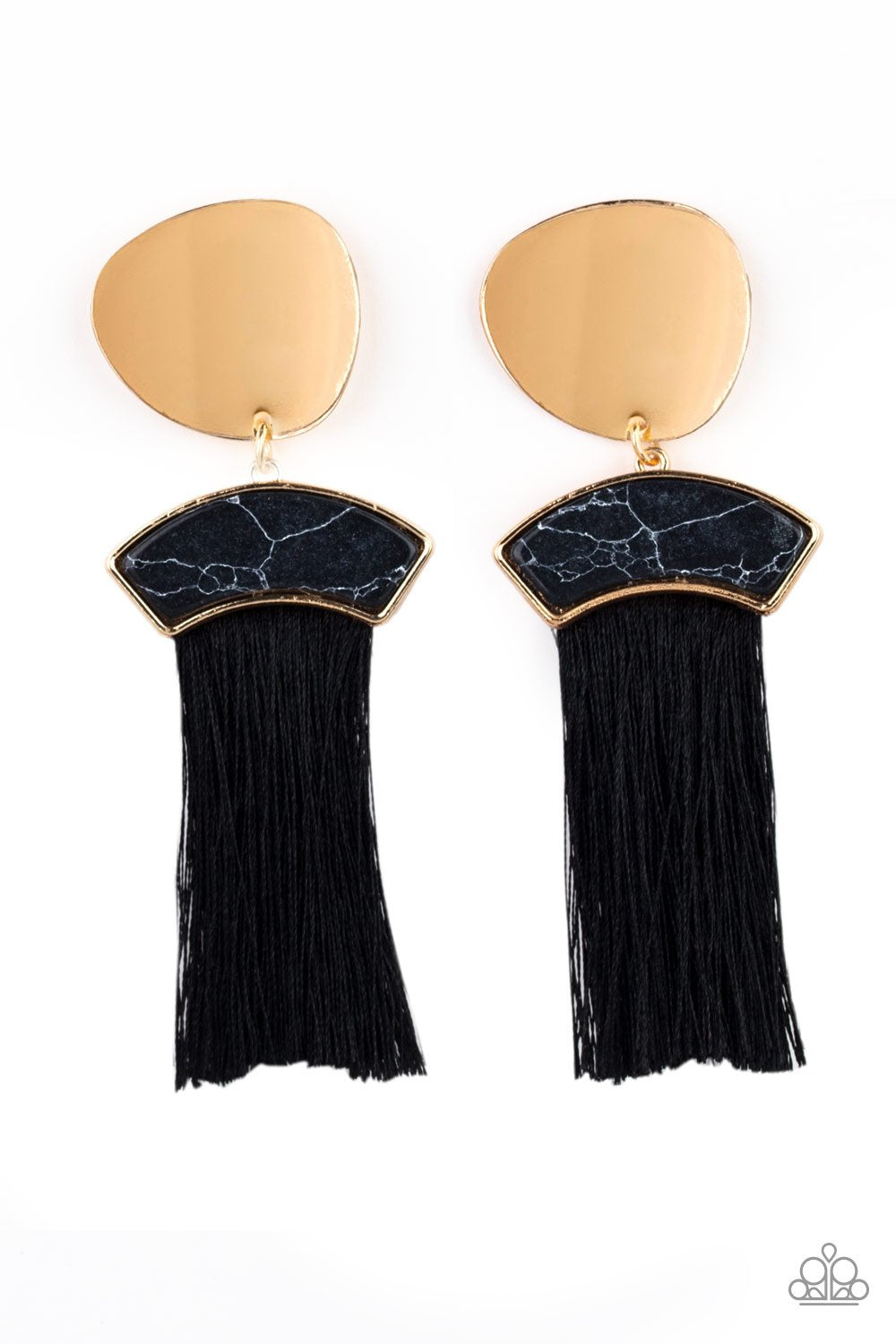 Paparazzi Insta Inca - Black Earrings