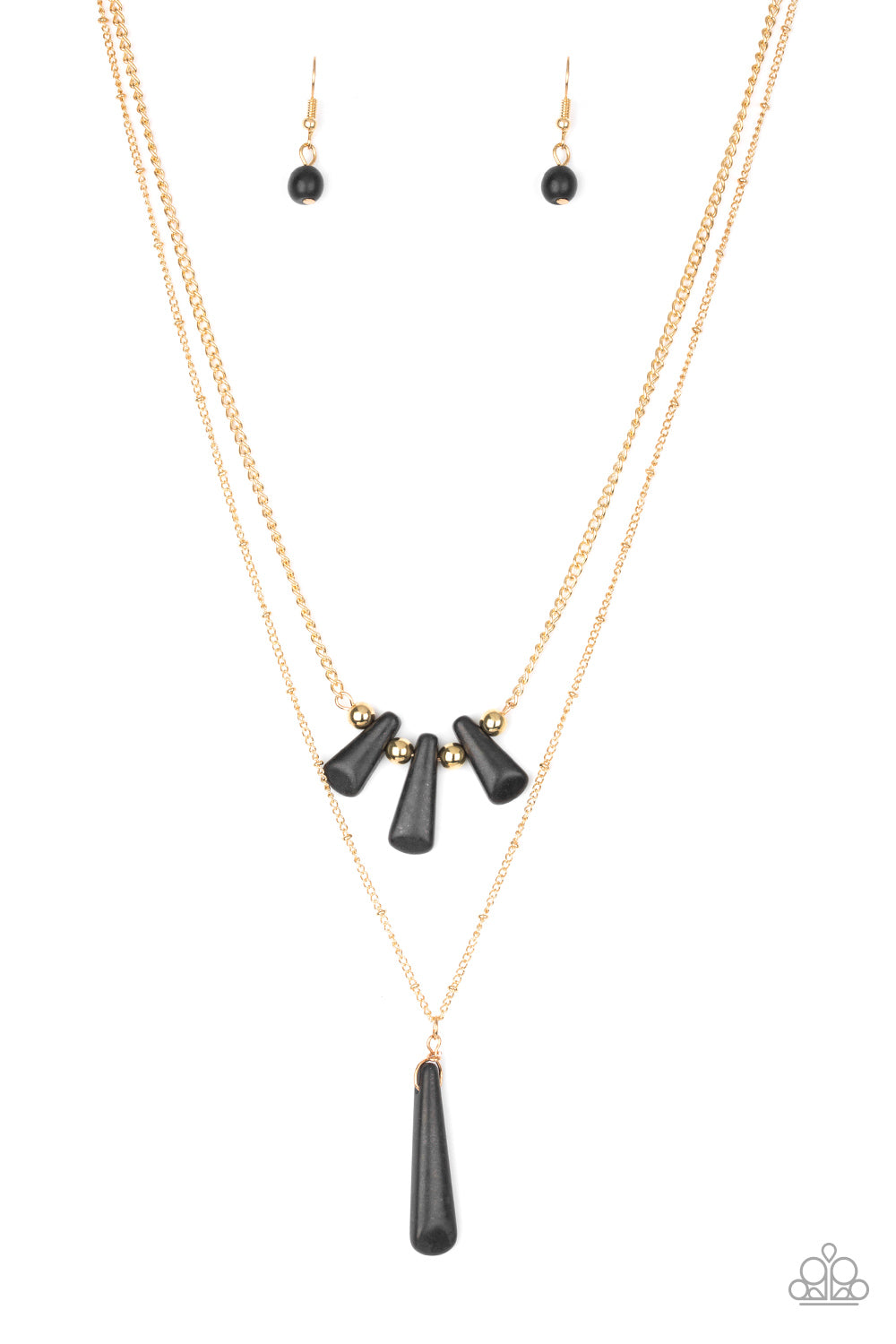 Paparazzi Basic Groundwork - Black Necklace 