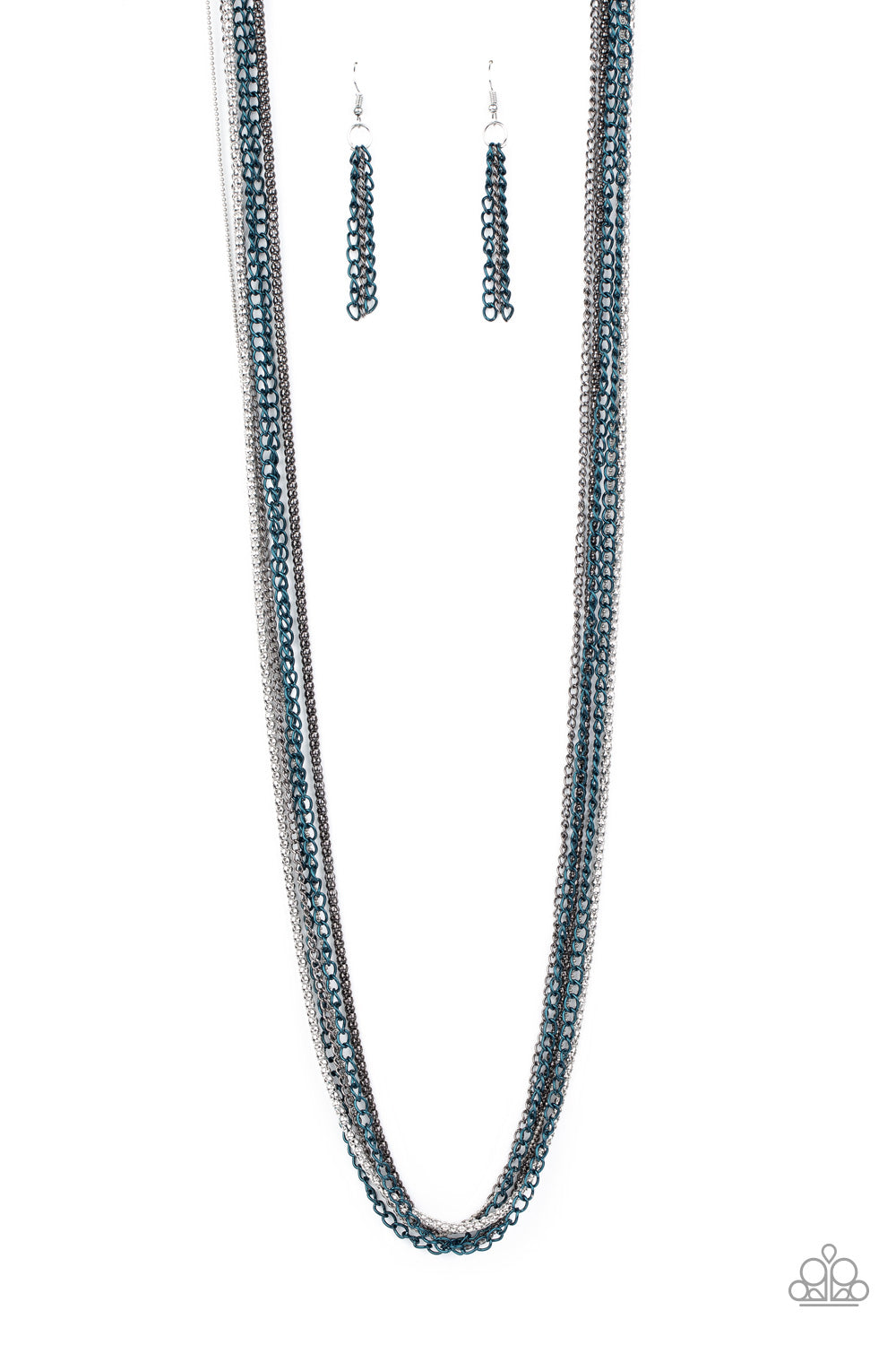 Paparazzi Colorful Calamity - Blue Necklace 