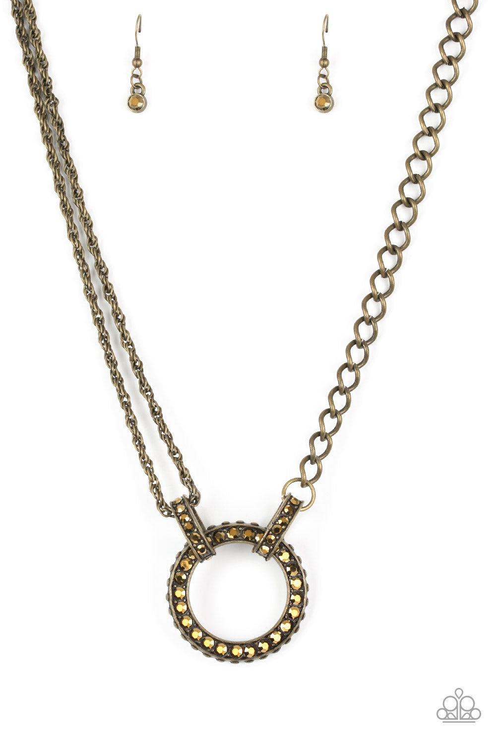 Paparazzi Razzle Dazzle - Brass Necklace 