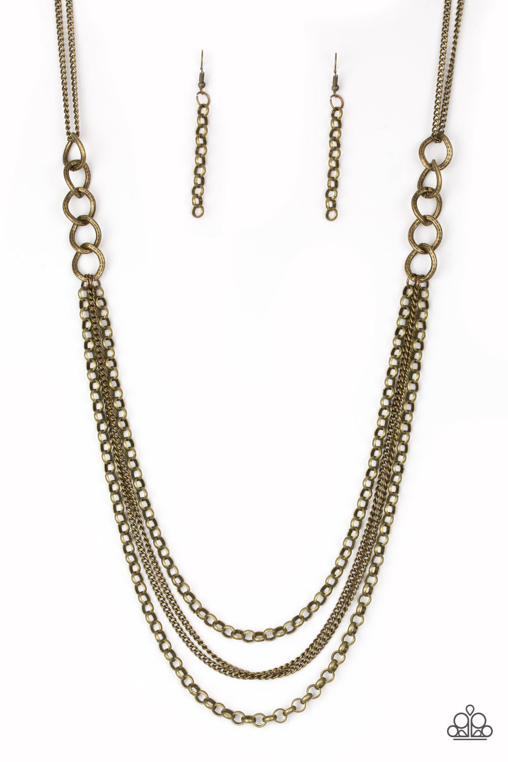 Paparazzi Mechanical Mayhem - Brass Necklace 