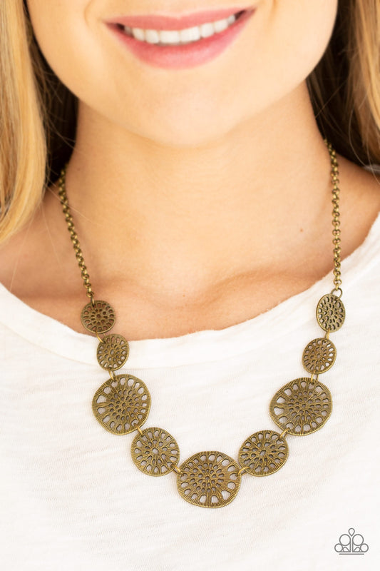 Paparazzi Your Own Free WHEEL - Brass Necklace 