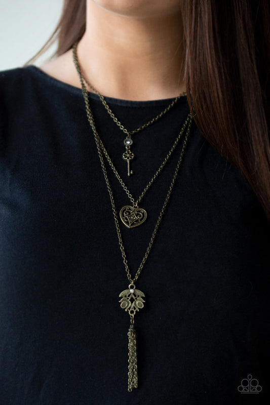 Paparazzi Love Opens All Doors - Brass Necklace 