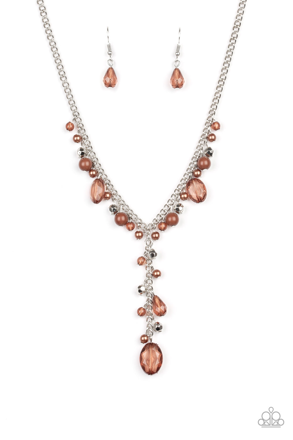 Paparazzi Crystal Couture - Brown Necklace 