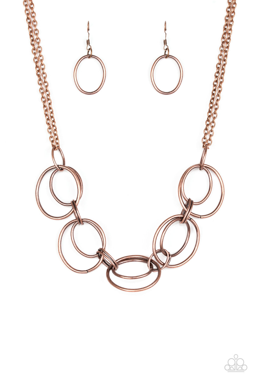 Paparazzi Urban Orbit - Copper Necklace 