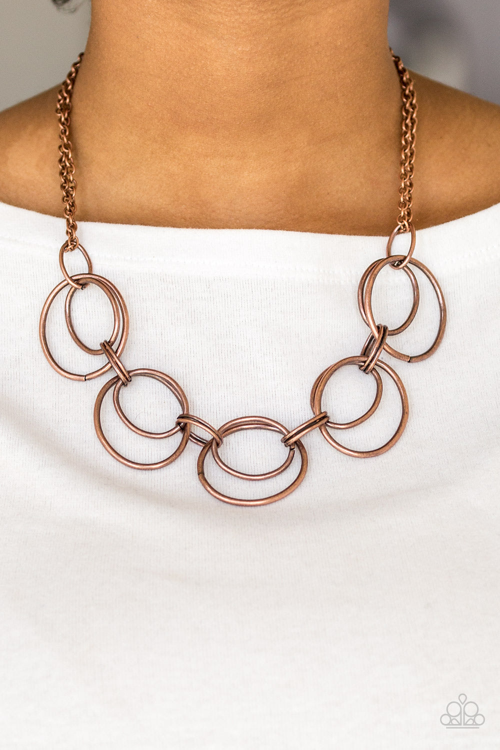 Paparazzi Urban Orbit - Copper Necklace 