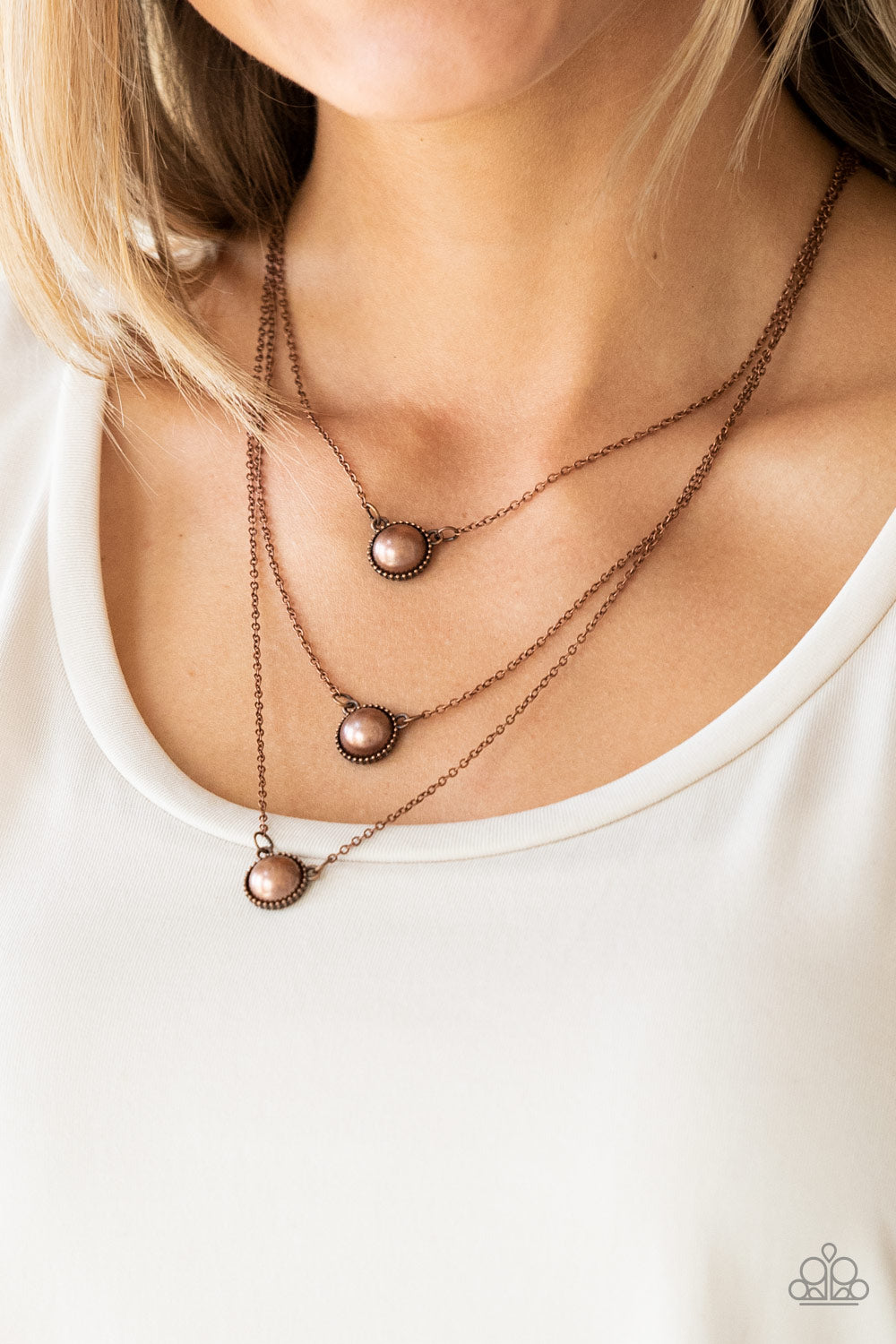 Paparazzi A Love For Luster - Copper Necklace 