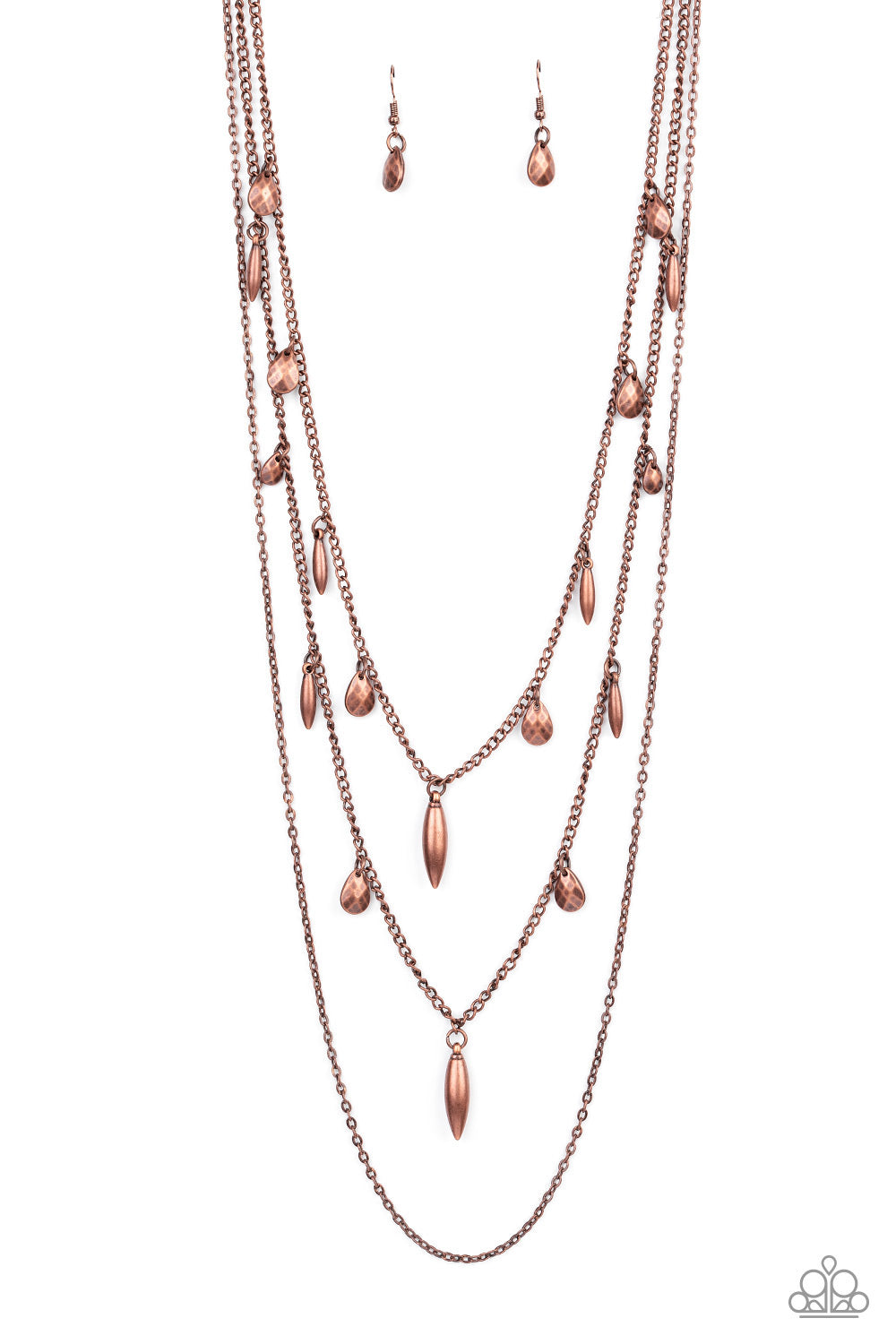 Paparazzi Bravo Bravado - Copper Necklace 