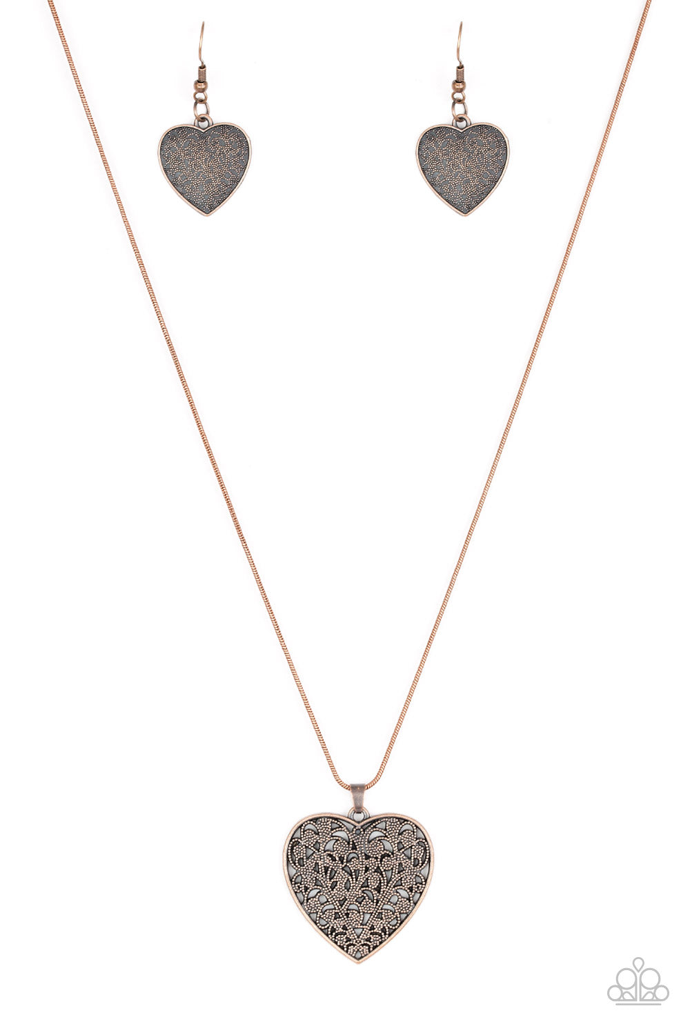 Look Into Your Heart - Copper Necklace