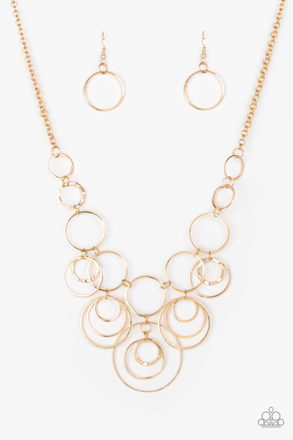 Paparazzi Break The Cycle - Gold Necklace 