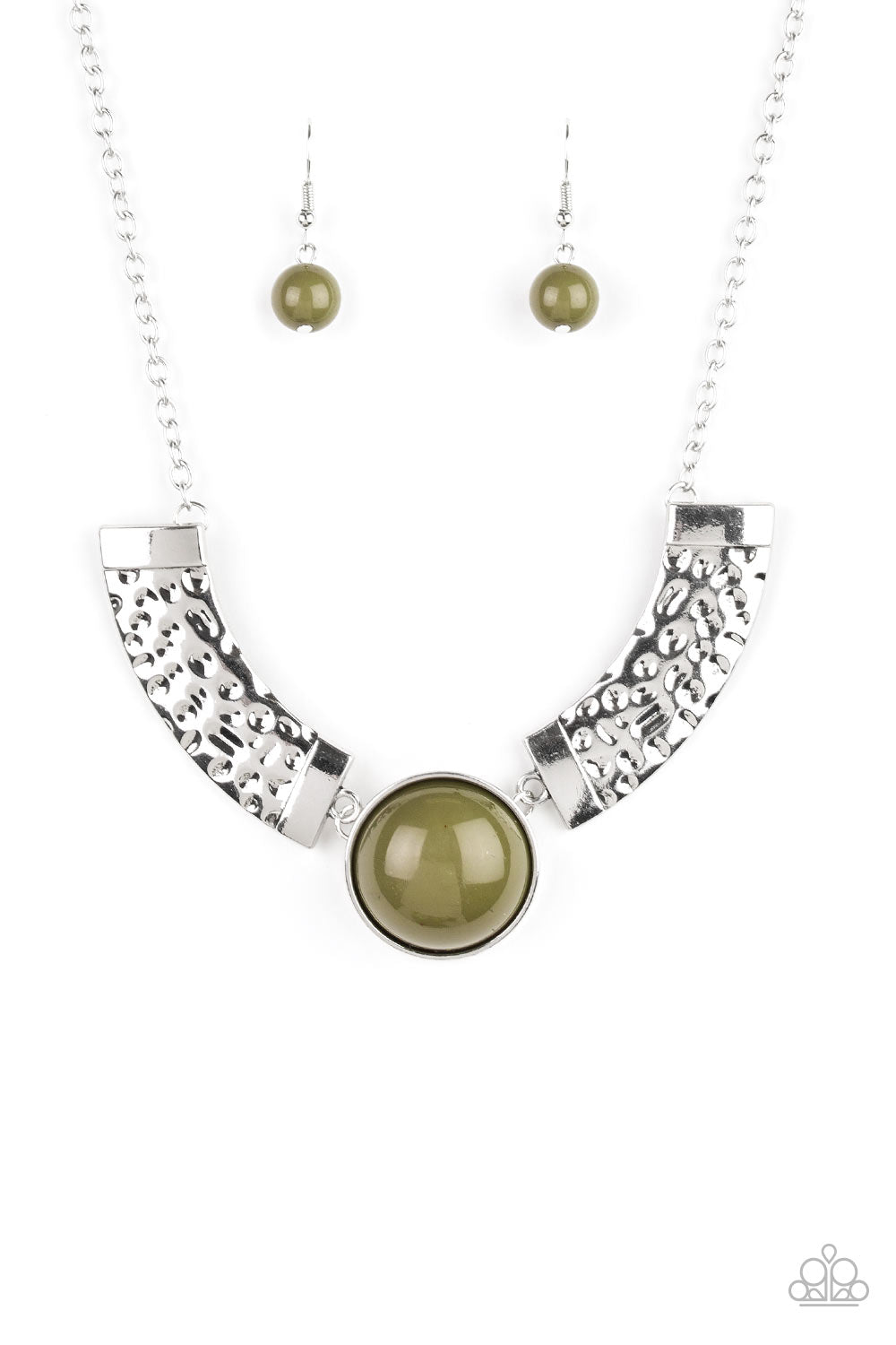 Paparazzi Egyptian Spell - Green Necklace 