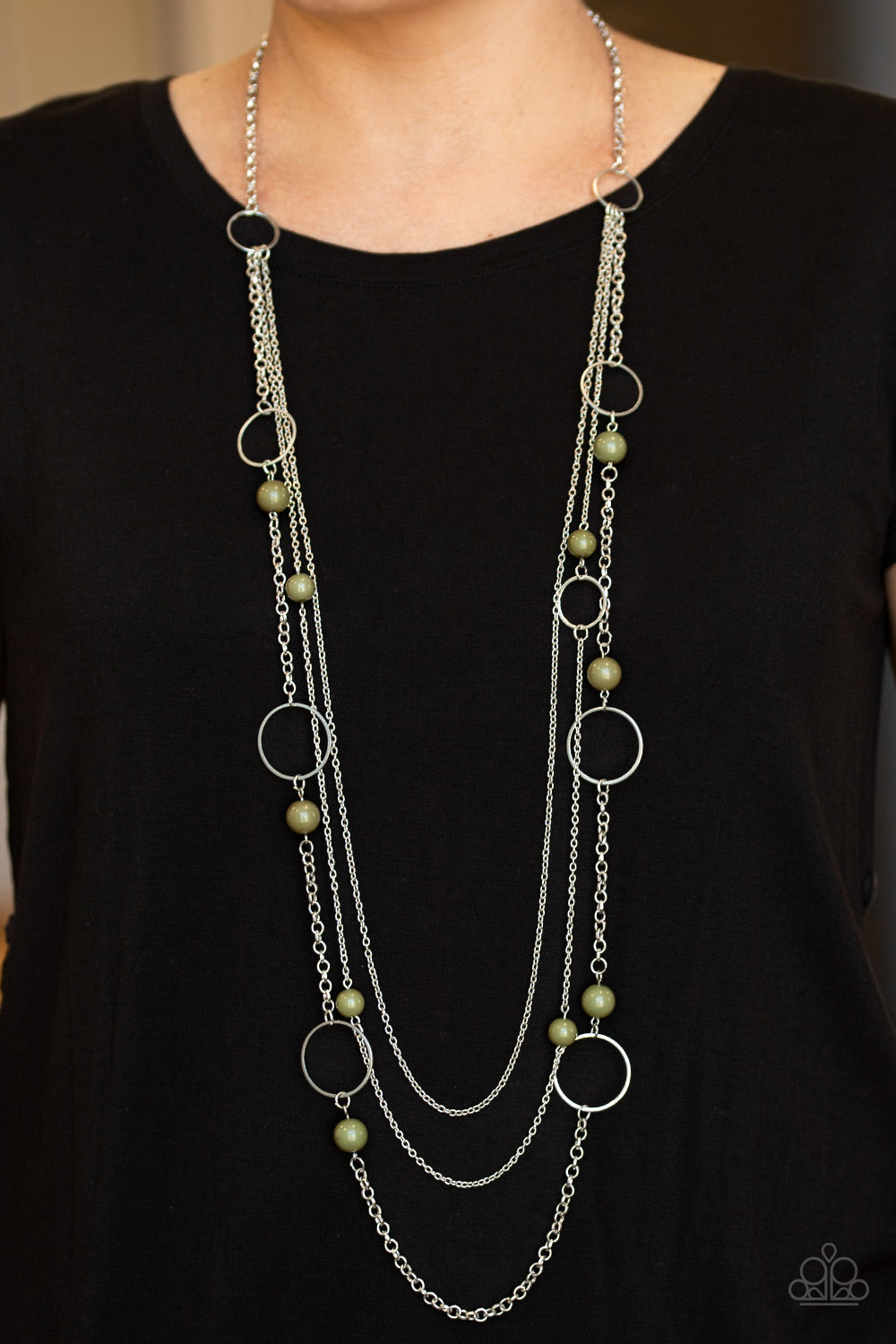 Paparazzi Beachside Babe - Green Necklace 