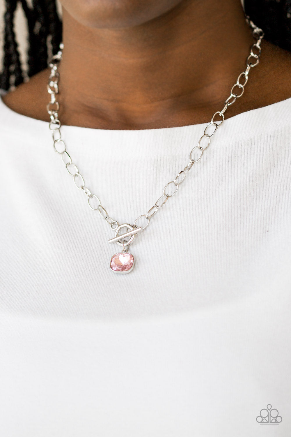 Paparazzi Dynamite Dazzle - Pink Necklace 