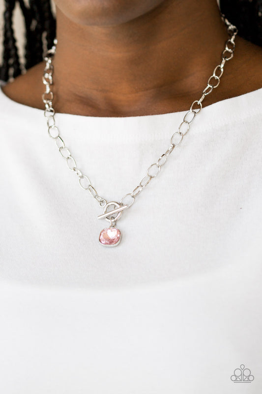 Paparazzi Dynamite Dazzle - Pink Necklace 