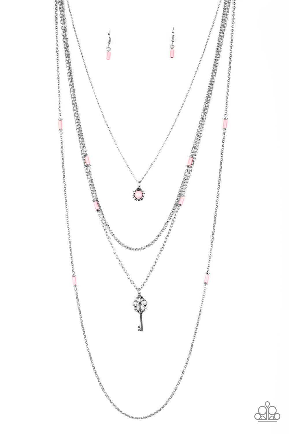 Key Keynote - Pink Necklace - Kingdom Bling Showroom