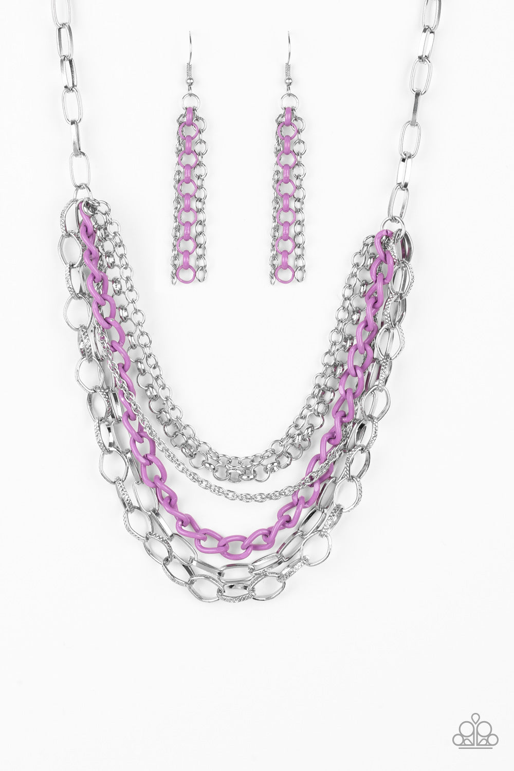 Paparazzi Color Bomb - Purple Necklace 