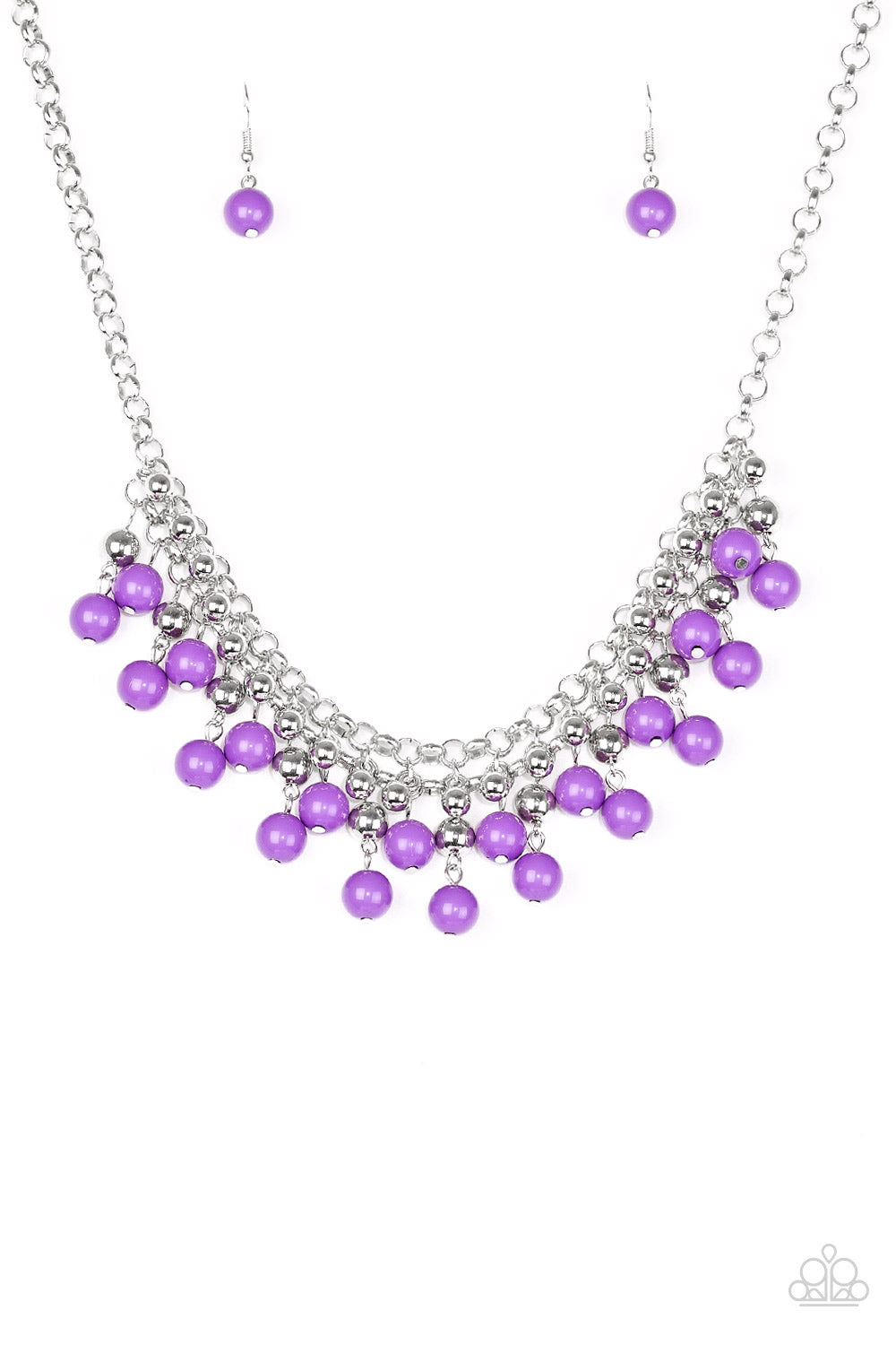 Friday Night Fringe - Purple Necklace