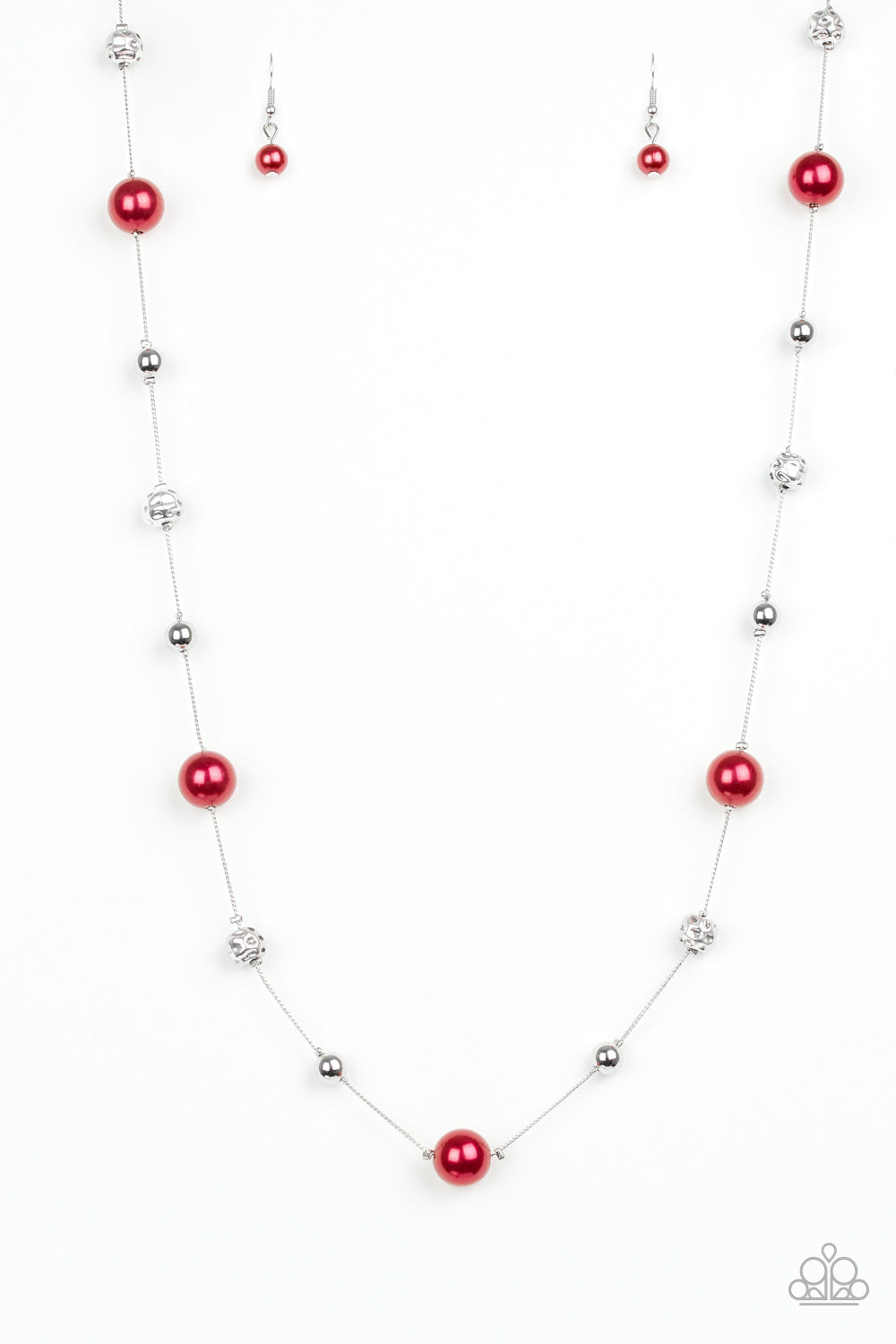 Paparazzi Eloquently Eloquent - Red Necklace 