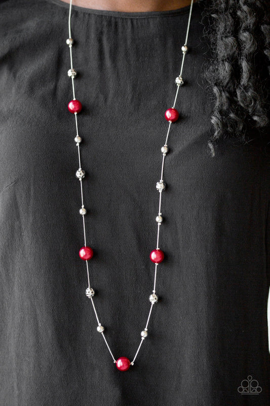 Paparazzi Eloquently Eloquent - Red Necklace 