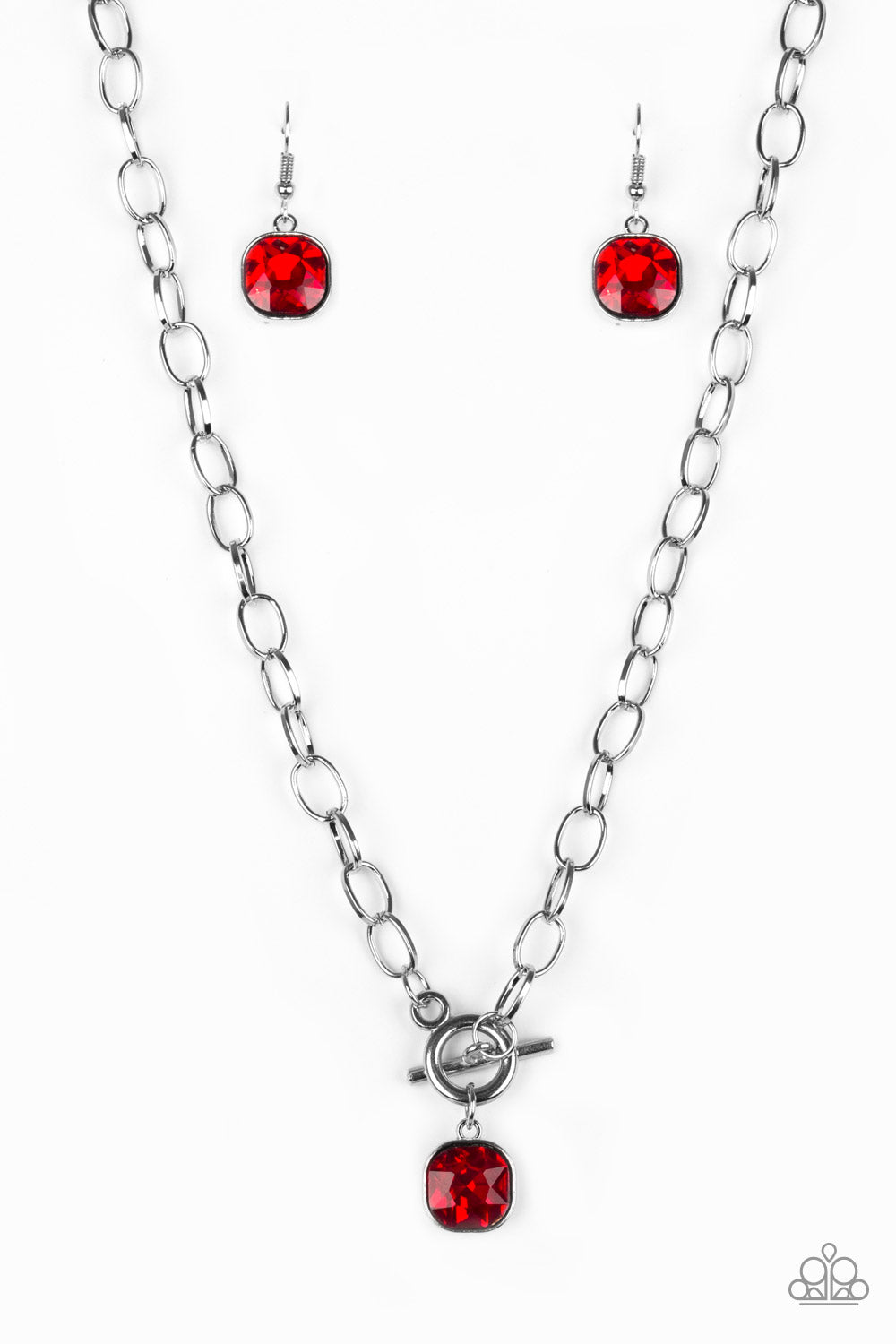 paparazzi Dynamite Dazzle - Red Necklace 