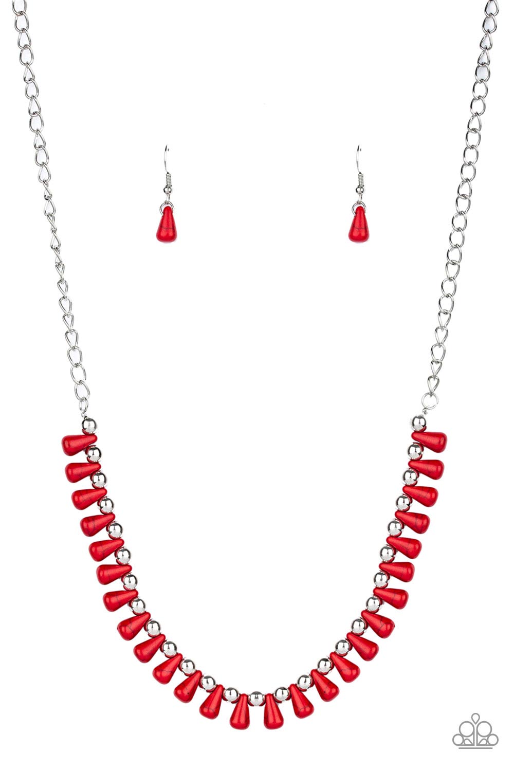 Paparazzi Extinct Species - Red Necklace 