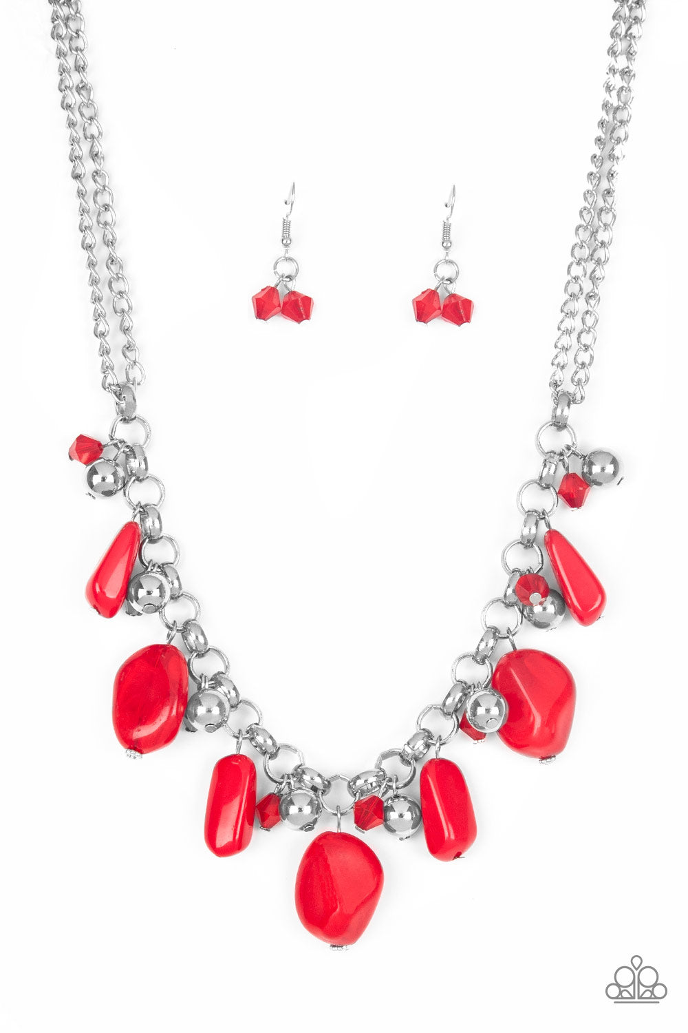 Paparazzi Grand Canyon Grotto - Red Necklace 