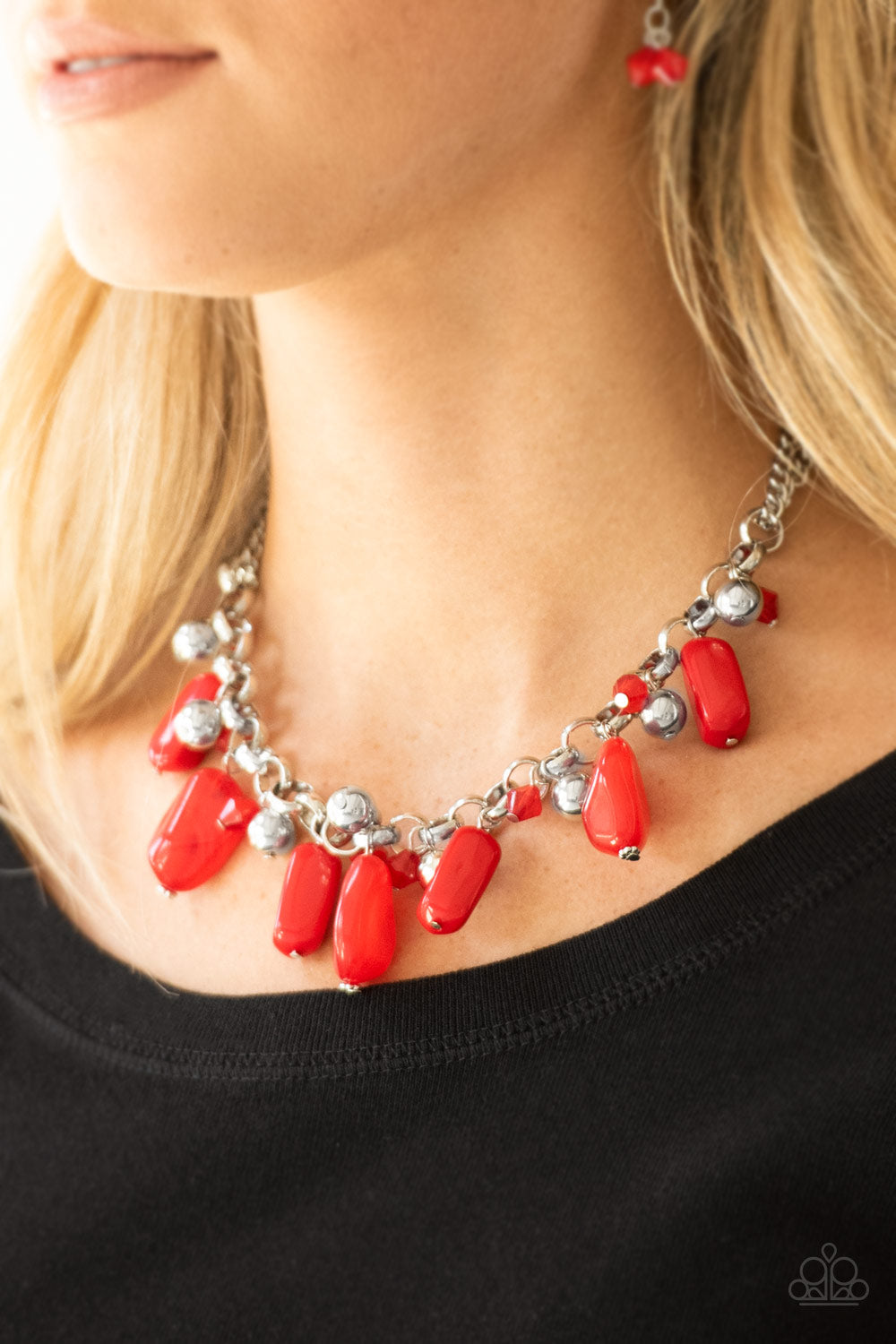 Paparazzi Grand Canyon Grotto - Red Necklace 